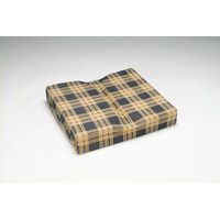 Hermell Products WC4416 Softeze Relief Cushion with Plaid Polycotton Zippered Cover