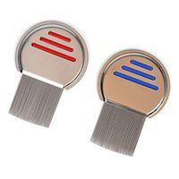 ad_bgof New Terminator Lice Comb Egg Dust Removal Rid Head Lice Treatment (Mixed 2 pcs)