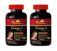 Omega 3 Fatty acids epa - Omega 8060 Fatty Acids 1500mg - Mental Wellness - 2 Bottles 120 softgels