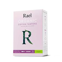 Rael Organic Cotton BPA-Free Applicator Tampons, Super, 16 Tampons