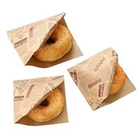 Funcoo 100 PCS 5x5'' Treat Bags Kraft Paper Take Out Bags Cookies Sandwich Snack Bags (Kraft)