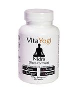 VitaYogi – Nidra – Sleep Formula with Melatonin, vitamins and minerals to aid in relaxation and promote a healthy night’s sleep. Developed for Yoga, Pilates & Athletes. 60 QTY