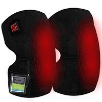 Aroma Season Heated Knee Brace for Arthritis, Heating Pad for Knee, Portable with Batteries Inside (one Pair)
