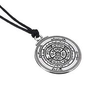Talisman Seal of Solomon Pendant Hermetic Enochian Kabbalah Pagan Necklace Prom Woman Pretty Stylish Simple Cheap Jewerly Aesthetic Fashionable Womens Beads