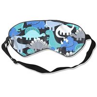 Sleep Mask for A Full Night's Sleep Dino-Mites Retro Soft Eye Mask with Adjustable Strap Ultimate Sleeping Aid/Blindfold, Blocks Light