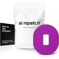 SIMPATCH Adhesive Patch for Dexcom - Pack of 25 - Multiple Colors Available (Purple)