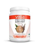 Vega Protein & Energy Cold Brew Coffee (15 Servings, 18.6 Ounce (Pack of 1)) - Plant Based Vegan Non Dairy Protein Powder, Gluten Free, Keto, MCT oil, Non GMO