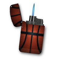 Basketball Life - Sunshine Cases Matte Black Rubber Grip Flameless Turbo Pocket Lighter
