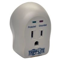 Tripp-Lite SPIKE CUBE Series 1-Outlet Personal Surge Protector, Direct Plug-in, 600 J, 2 Diagnostic LEDs
