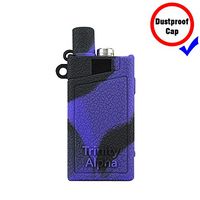 DSC-Mart Silicone Case for Smok Trinity Alpha 30W Pod System with Cap, Protective Rubber Cover Sleeve Shield Wrap (Blackpurple)