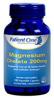 Patient One Magnesium Chelate 200mg - 120 Vegetable Capsules