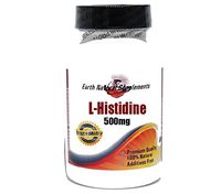 L-Histidine 500mg * 200 Capsules 100% Natural - by EarhNaturalSupplements