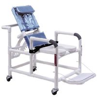 Lumex Reclining Shower Commode Chair with Footrest, 89330