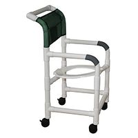 MJM International 118-3TW-TS Standard Shower Chair with Tilt Seat, Royal Blue/Forest Green/Mauve