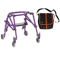 Drive Nimbo 2G Lightweight Posterior Walker with Seat, Small, Wizard Purple & Free Black Medical Utility Bag with Trim! - #KA2200S-2GWP