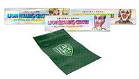 Lion Rolling Circus Ultra Thin King Size Rolling Papers (3 Packs) with Leaf Lock Gear Smell Proof Pouch
