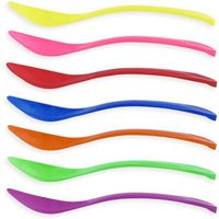 Colored Curved Plastic Spoons - 1,000 / Case (Yellow)