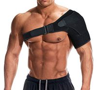 Shoulder Brace with Pressure Pad for Men and Women by Kingson Sports- Premium Compression Support and Stability for Torn Rotator Cuff, Labrum Tear, Dislocated AC Joint Injuries - For Left or Right Arm