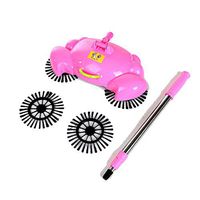CBOKE Household Hand Broom Rotating Floor Cleaner Sweeper Multi-Functional Floor Vacuum Cleaner without Electricit Pink
