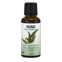NOW Essential Oils, Organic Eucalyptus Globulus Oil, Clarifying Aromatherapy Scent, Steam Distilled, 100% Pure, Vegan, 1-Ounce
