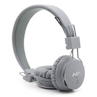 Kids Wireless Bluetooth 4.2 Headphones, GranVela X2 Lightweight Retro Foldable Multifunction Headphones with FM Radio, TF Card Mp3 Player and Microphone (Grey)