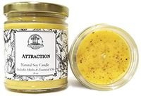 Attraction 8 oz Soy Spell Candle for Prosperity, Abundance, Love & Money Wiccan, Pagan, Hoodoo, Magick