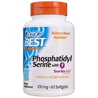Doctor's Best Phosphatidyl Serine, Gluten Free, Memory Support, 100 Mg, 60 Softgels