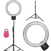 Diva Ring Light Nova with 6 Foot Stand and Bluetooth Shutter/Clicker for Smartphones and Tablets (Pink Clicker)