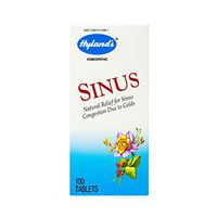 Sinus Relief by Hyland's, Decongestant, Headache and Allergy Symptom Relief, Natural Sinus and Cold Medicine for Adults, 100 Count
