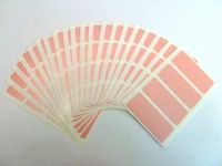 Minilabel 80 Labels, 50X20mm Rectangle, Colour Code Stickers Pink
