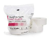 Medical Tapes. Case of 24 Surgical Tapes 1" x 10 yds. Non-sterile Soft Cloth Surgical Tapes for dressings and Medical Devices. High Adhesion. Hypoallergenic, Latex-Free. Bidirectional Tear.