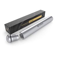 Cooco Aluminum Pre-Roll Doob Tube Container Vial | Smell Proof Waterproof Joint Case | Air Tight Indestructible Odor Sealing Joint Container with Cone Holding Cap – Silver