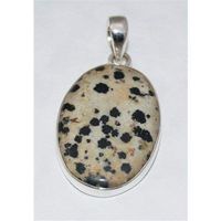Sterling Silver Dalmatian Jasper Pendant Jewellery No.3117