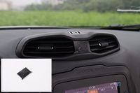 Nicebee Black Air Vent Trim Cover Interior Accessories Parts ABS For Jeep Renegade 2015 UP