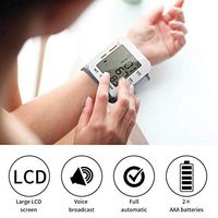 JSYCD Digital Automatic Blood Pressure Monitor, Home Use Wrist Sphygmomanometer with Voice Broadcast Function As a Thanksgiving Gift for Parents