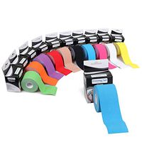 Goetland Cotton Elastic Kinesiology Tape Muscle Tape Recovery Waterproof Therapeutic Sports Latex Free Light Blue