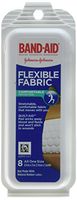 BAND-AID Flexible Fabric Bandages One Size Travel Pack, 8 Count, Pack of 24