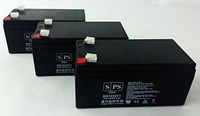 Replacement for UB1234 12V 3.4AH Sealed Lead Acid Battery F1 TT - SPS Brand (3 Pack)