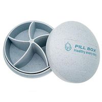 ZDQZC Pill Box - Pill Organizer for Travel, Large Pill Container Portable Pill Dispenser Excellent Pill Storage Case (Blue)