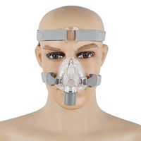 CP~AP Masks Na~sal Mask and Headgear Universal Adjustable with Head Strap Clip for Sleep Anti- snoring Treatment (M)