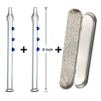 6" Honey Straw (6" (2-pack)) (Blue)