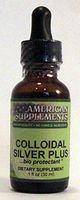 Colloidal Silver Plus American Supplements 1 fl oz Liquid