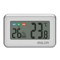 Digital Mini Indoor Thermometer Hygrometer – Fridge Thermometer With Humidity Gauge, Indoor Temperature Monitor, Magnet Attaching For Kitchen Refrigerator, Office & Greenhouse, White