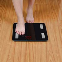 DYW Digital Scale Bluetooth Body Fat Scale for High Precision Weight Scales for Body Composition Analyzers (Color : Black)