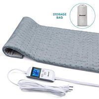 Blusmart Heating Pad, Upgrade Ultra Soft Fast-Heating PaUd w/Precise Temperature Control & Auto Shut-Off Design, Effectively Relieves Neck, Shoulder, Back, Wrist, Leg Pain - 12"×24"