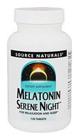 SOURCE NATURALS Sleep Science Melatonin Serene Night 3 Mg Tablet, 120 Count