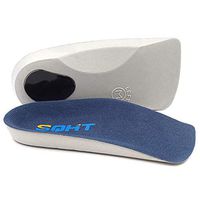 SQHT 3/4 Orthotics Shoe Insoles - Arch Support Insert Correct Over-Pronation, Fallen Arches, Flat Feet Metatarsal Support (S - W7-8.5 | M5.5-7)