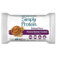 Protein Baked Simply Bar, Peanut Butter Cookie, 4 Little Bars, Total Weight 7.05 oz