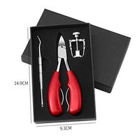 Nail Clipper Set – Stainless Steel Fingernails Toenails Clippers Nail File Sharp Nail Cutter with Leather Case, Large Heavy Duty Easy Grip Rubber Handle Podiatrist Style Toenail Clipper, Ingrown Toena