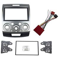 TOOGOO Radio Stereo Panel for Ford Everest Ranger Mazda Bt-50 Bt50 Double 2 Din Fascia Dash Installation Trim Kit Face Plate Bezel(178x102Mm)